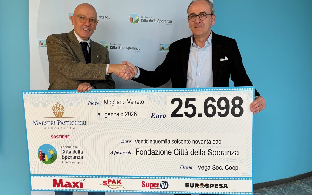 Il Gruppo Vega ancora una volta accanto a Città della Speranza