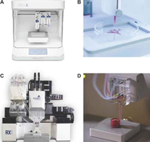 The 3D bioprinting facility includes the instruments listed below.